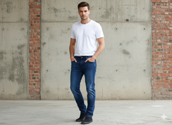 Army Gold Men’s Stylish Denim Jeans – Size 34 | Comfort Fit, Premium Fabric